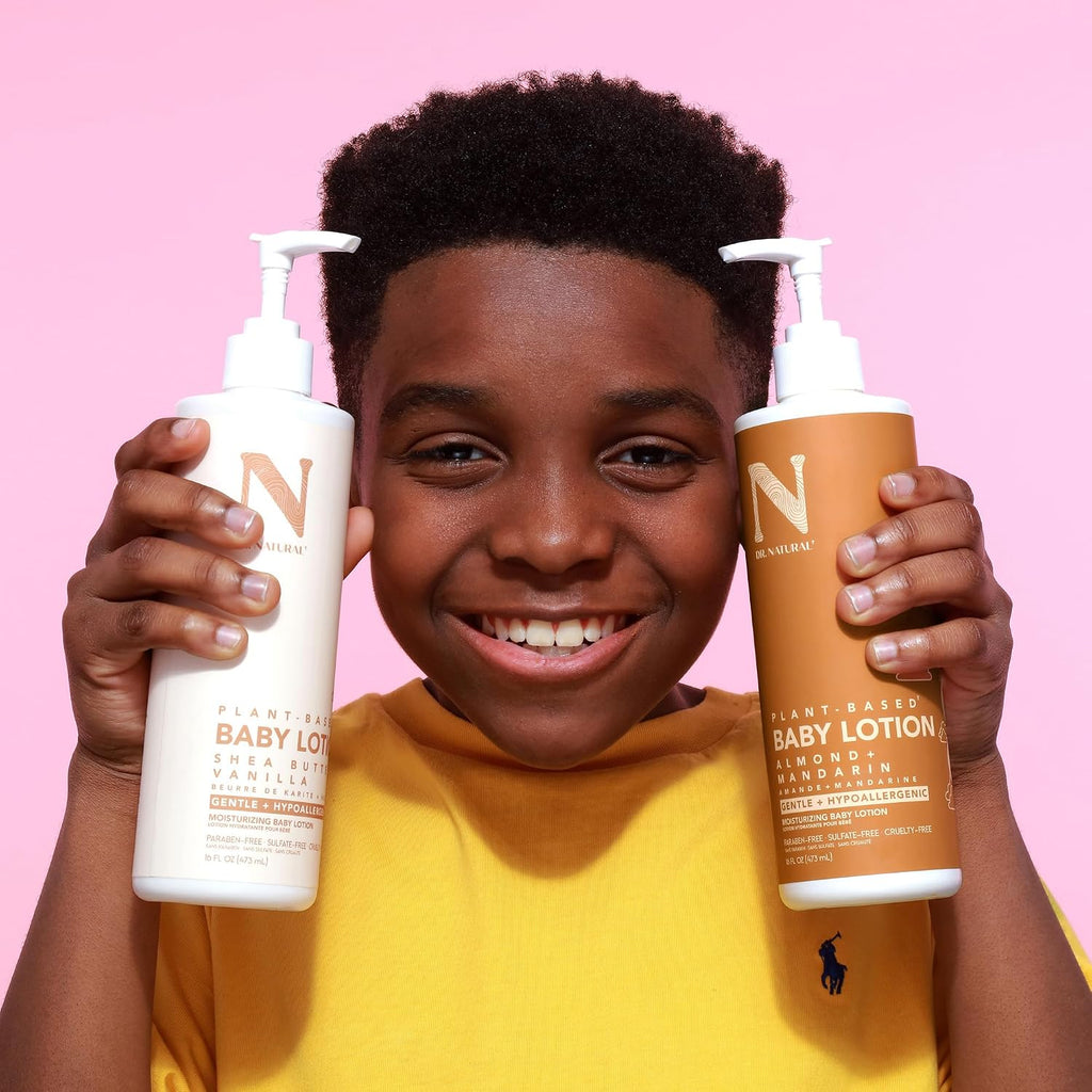 Moisturizing Baby Lotion - Shea Butter Baby Lotion for Newborn and Kids - Sensitive Skin Body Lotion - Shea Butter and Vanilla - 16 Oz