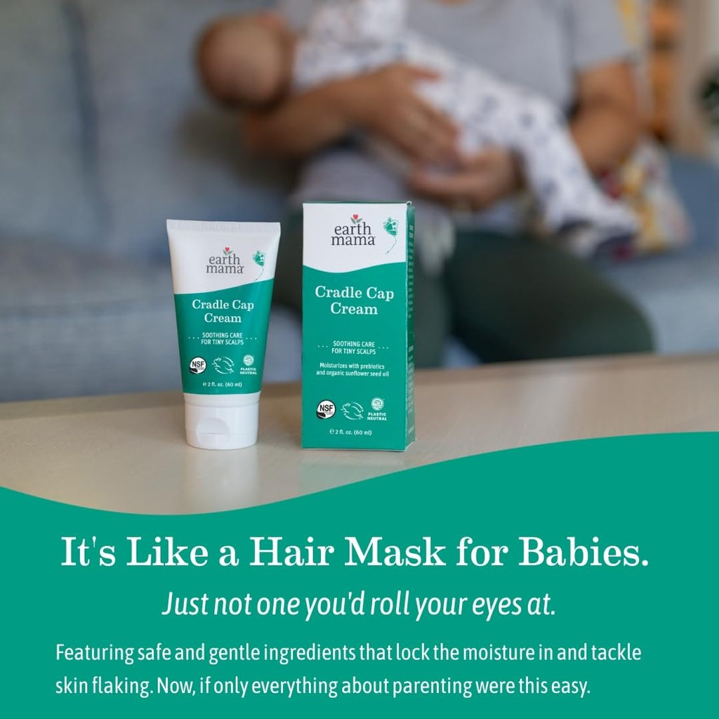Cradle Cap Cream - 2 Oz - Gentle Cream for Babies - Scalp Moisturizer to Help Soften Flakes - Cradle Cap Kit Essential