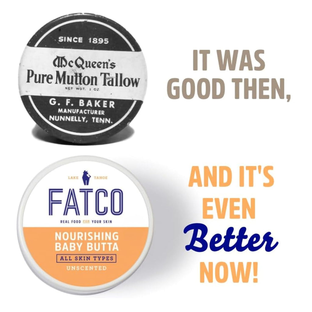 Baby Butta with Organic Tallow Balm to Use as a Safe Pregnancy Moisturizer and Baby Skin Moisturizer - Unscented (4 Oz)