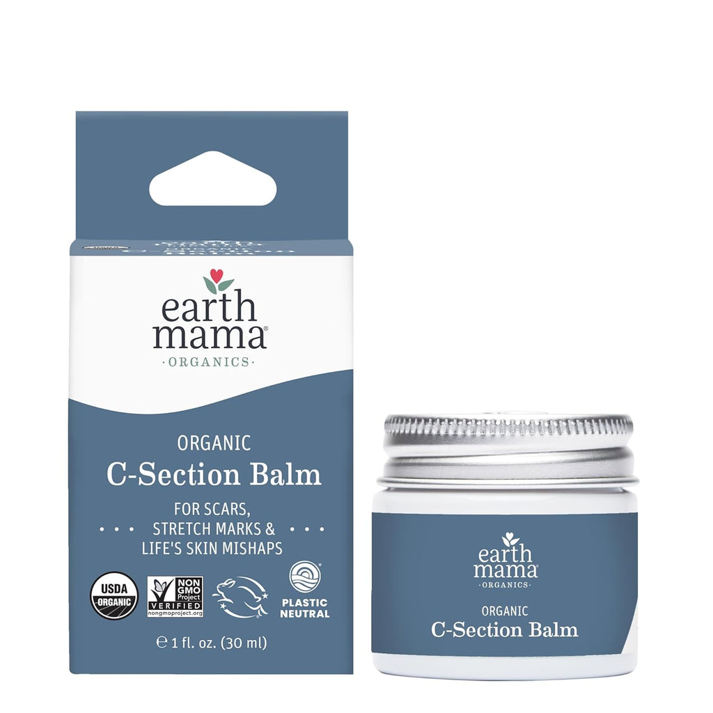 Organic C-Section Balm - 1 Oz - Certified Organic by Oregon Tilth Scar Balm for C-Section Recovery