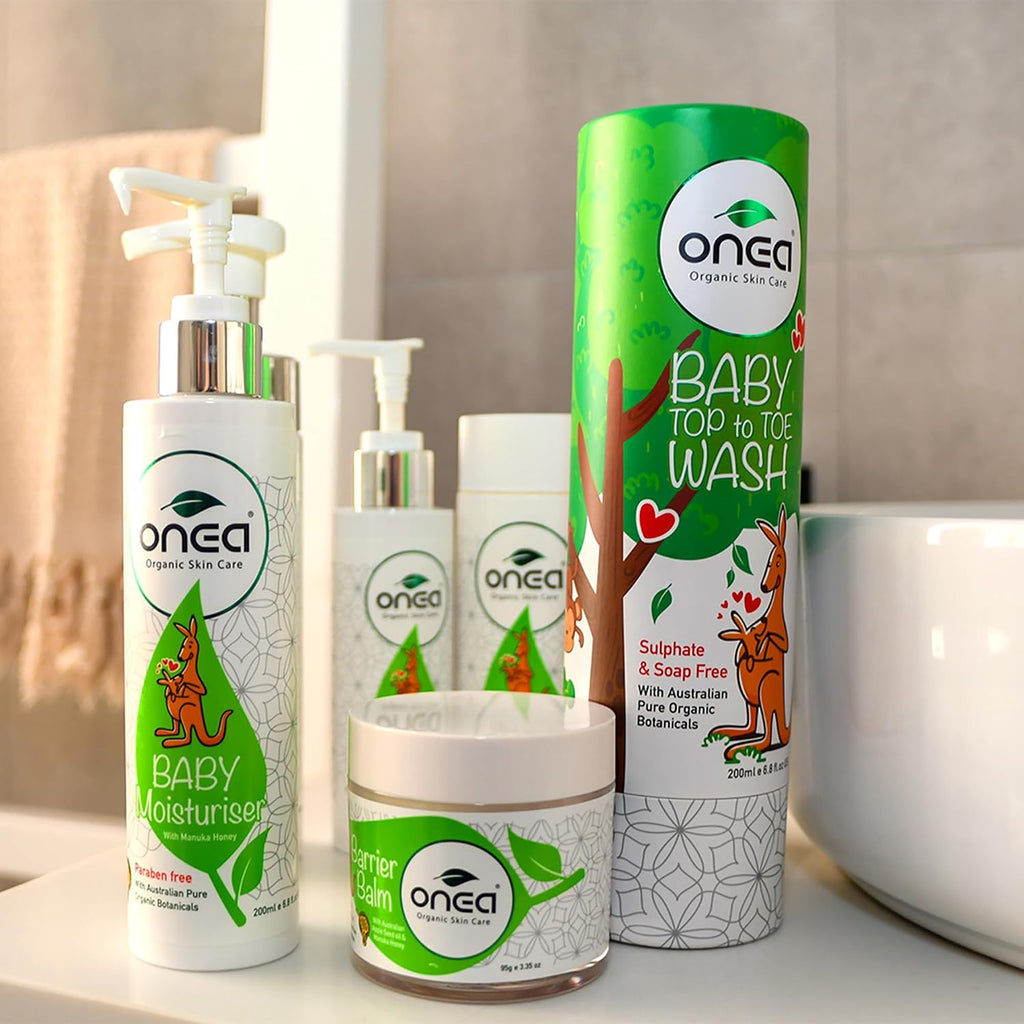 Organic Skincare Baby Gift Pack - Daily Care Baby & Mommy - Newborn Babies Set - Moisturizer & Massage Oil - Paraben & Sulphate Free - for New and Expecting Moms