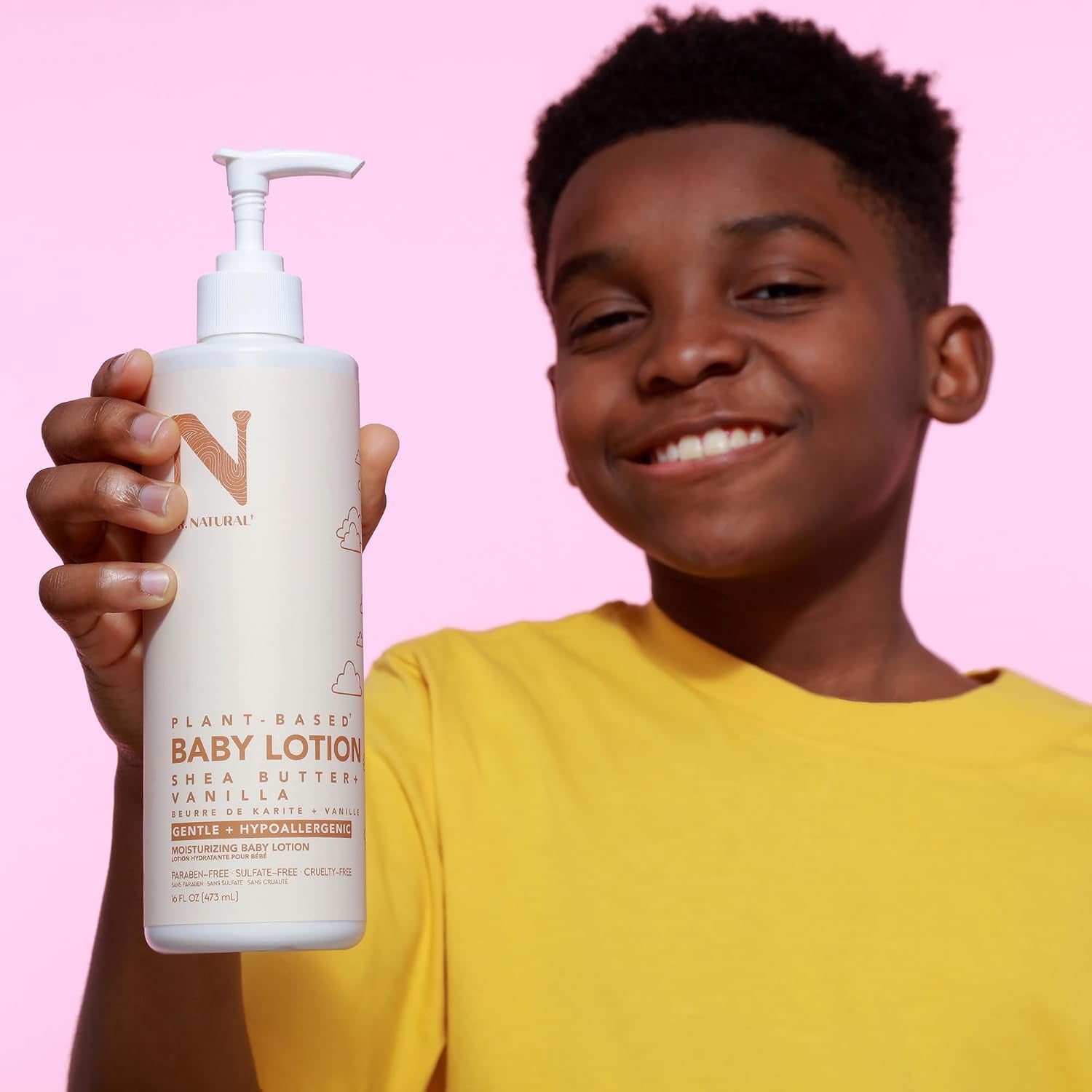 Moisturizing Baby Lotion - Shea Butter Baby Lotion for Newborn and Kids - Sensitive Skin Body Lotion - Shea Butter and Vanilla - 16 Oz