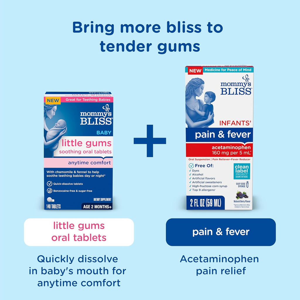 Organic Little Gums Soothing Massage Gel Day and Night Combo, Great for Teething Babies, Age 2 Months+, Sugar Free, Mild & Sweet Flavor, 2 - 0.53 Oz Tubes (Pack of 1)