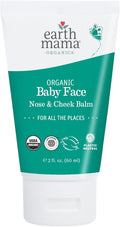Organic Baby Face Nose & Cheek Balm | Moisturizer with Calendula Oil for Dry Skin Care, Natural Petroleum Jelly Alternative (2-Fluid Ounce)