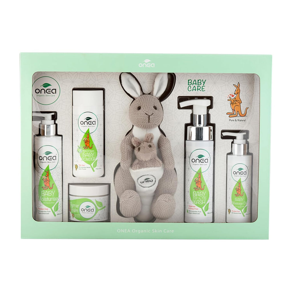 Organic Skincare Baby Gift Pack - Daily Care Baby & Mommy - Newborn Babies Set - Moisturizer & Massage Oil - Paraben & Sulphate Free - for New and Expecting Moms