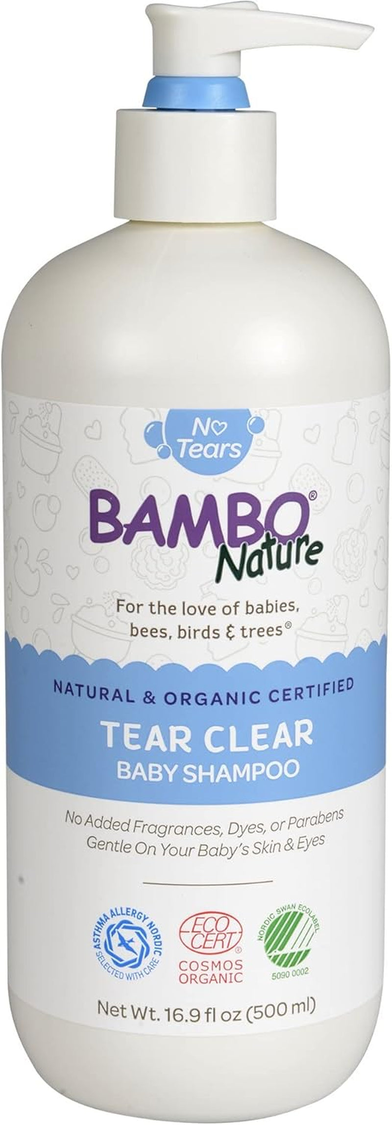 Tear Clear Baby Shampoo, 16.9 Fl Oz, 6 Count (1 Pack of 6 Bottles)