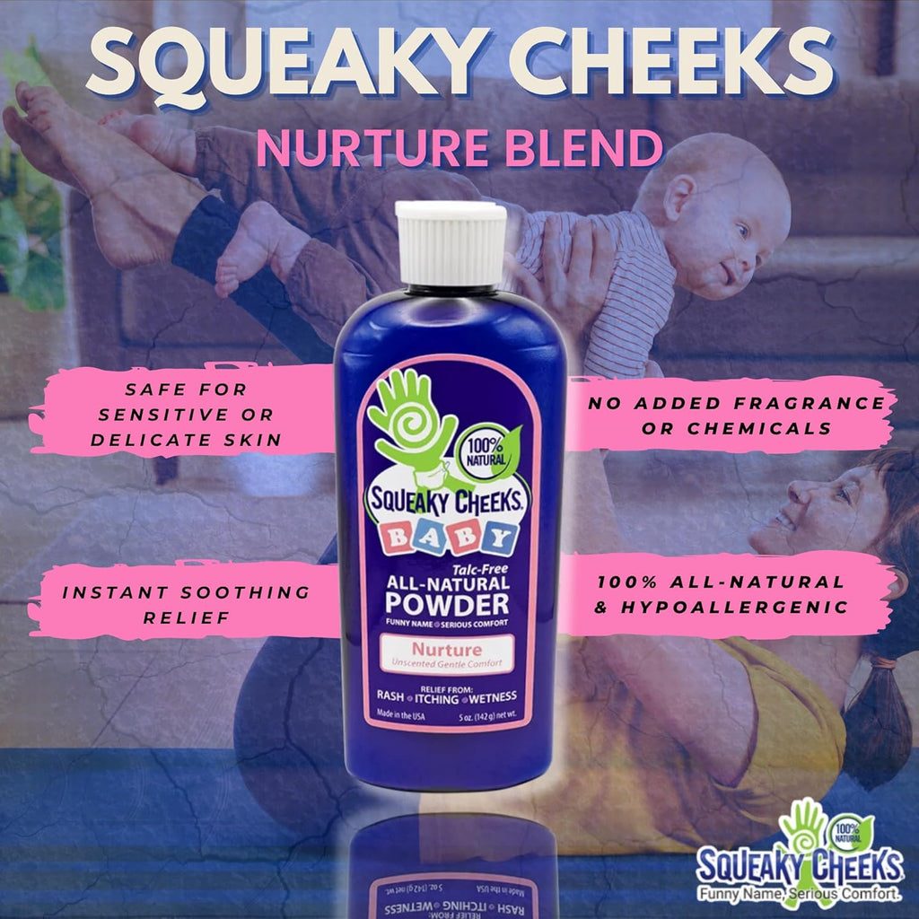 Baby Powder (5Oz) | Organic | Unscented Talc-Free and All Natural Powder | Effective Relief from Rash Wetness and Itching | Also Ideal for Adults