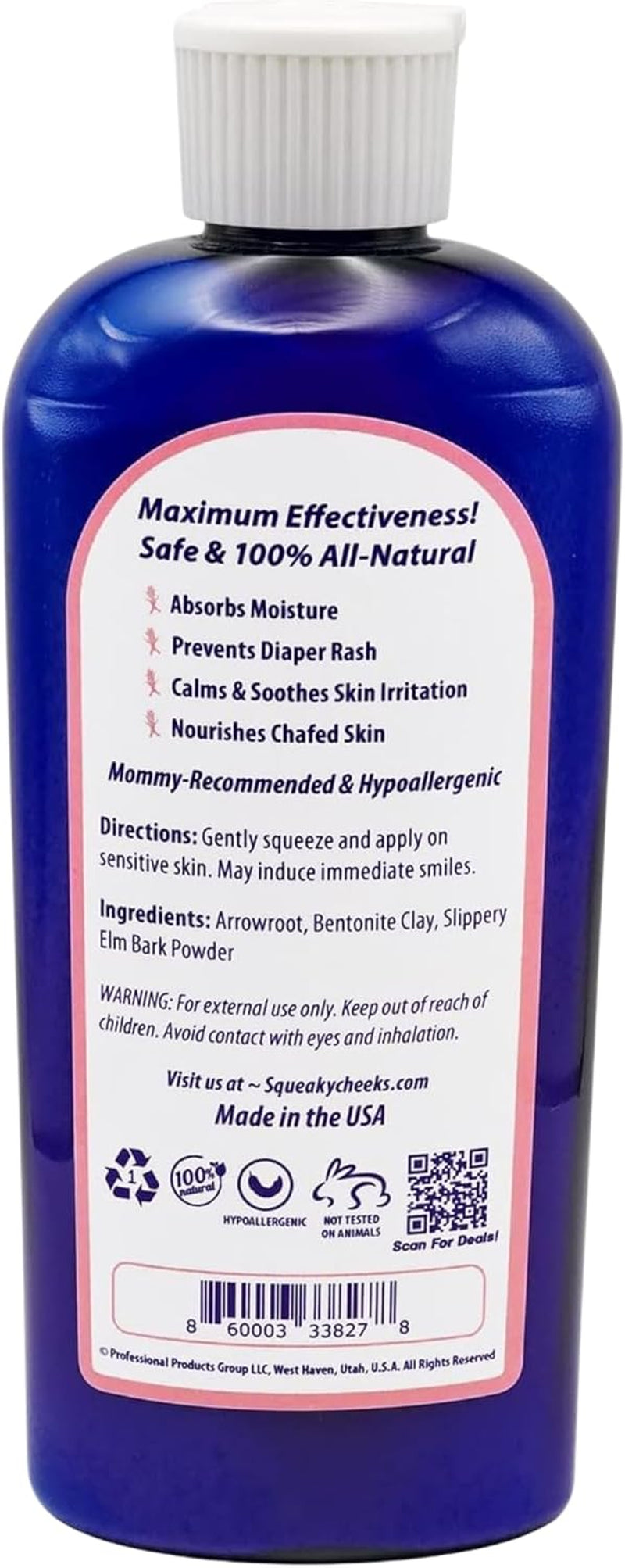 Baby Powder (5Oz) | Organic | Unscented Talc-Free and All Natural Powder | Effective Relief from Rash Wetness and Itching | Also Ideal for Adults
