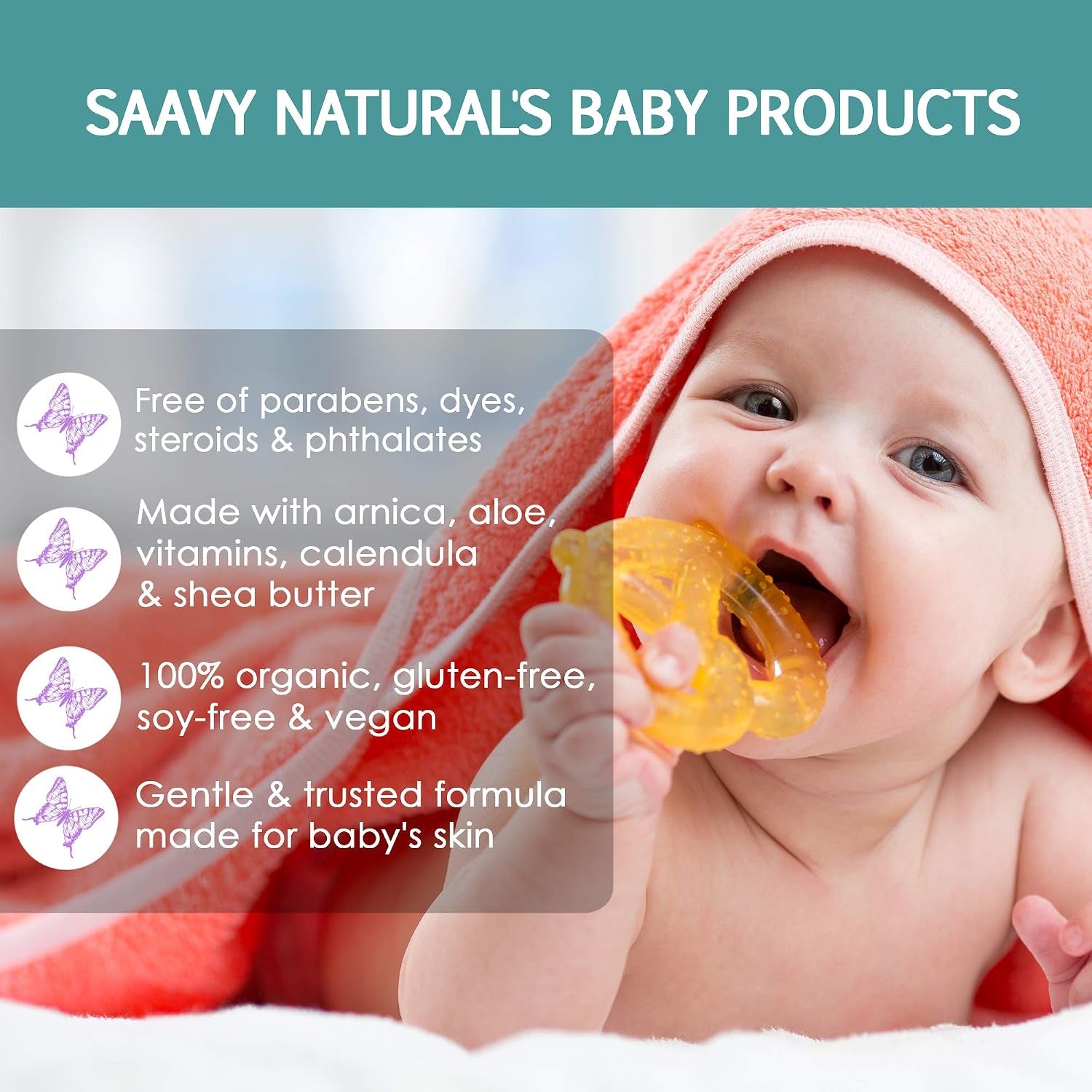 2 PACK Baby Chamomile 3.5 Oz Baby Bar Soap | Organic Skin Care for Infant Bath Time with Shea Butter & Moringa | Baby Shower Gifts |