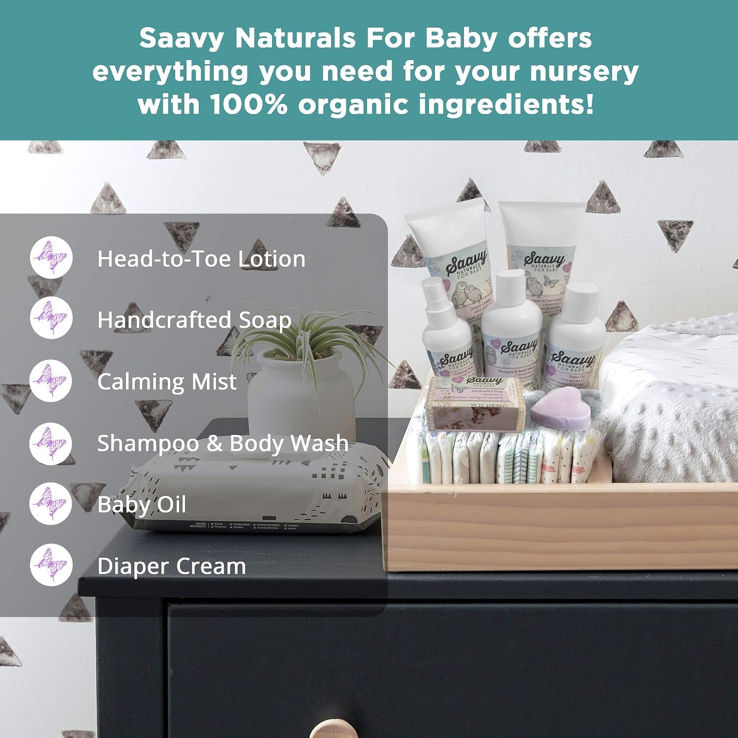 2 PACK Baby Chamomile 3.5 Oz Baby Bar Soap | Organic Skin Care for Infant Bath Time with Shea Butter & Moringa | Baby Shower Gifts |