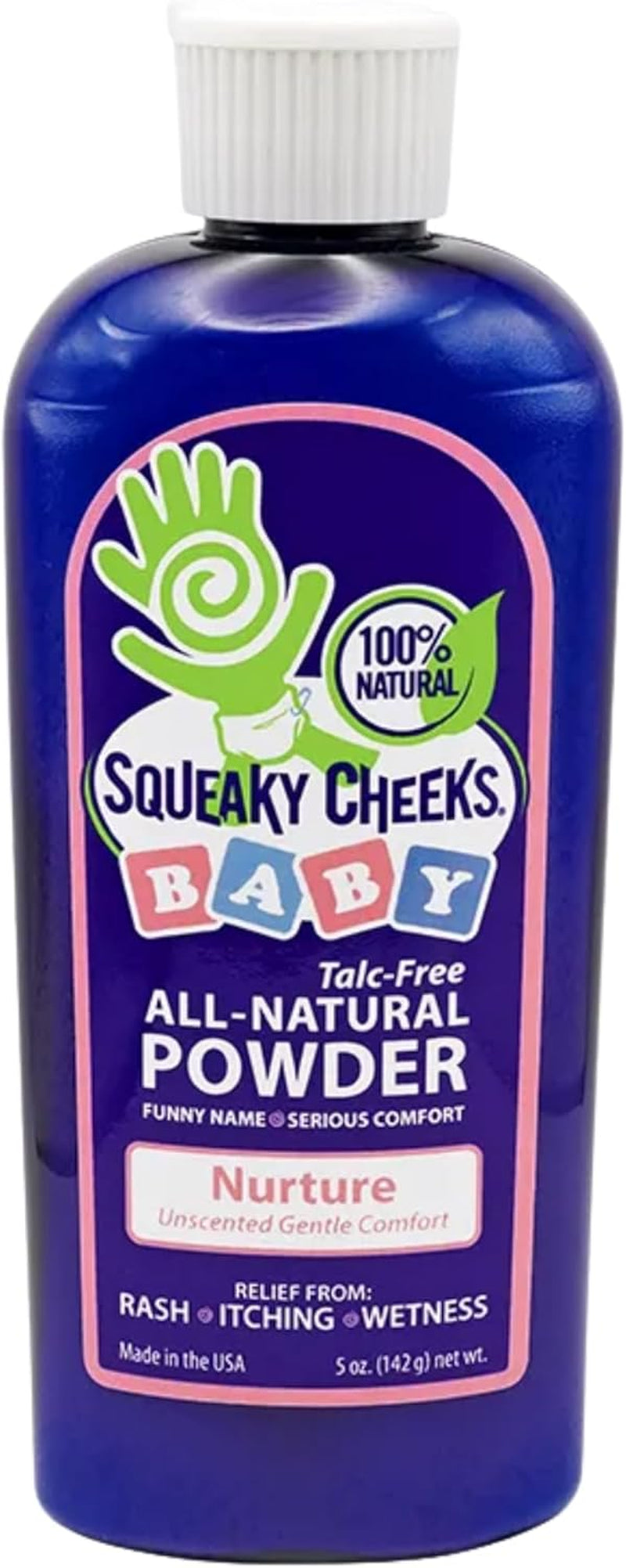 Baby Powder (5Oz) | Organic | Unscented Talc-Free and All Natural Powder | Effective Relief from Rash Wetness and Itching | Also Ideal for Adults